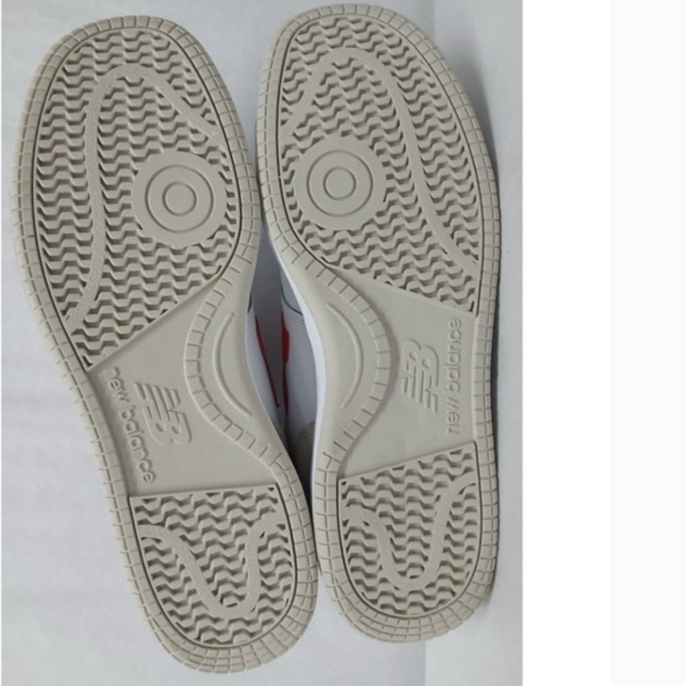 NWOT Unisex New Balance BB80 White and Red Athletic Shoes - Picture 7 of 8